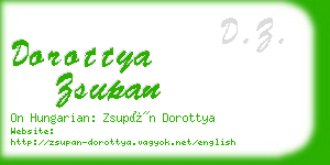 dorottya zsupan business card